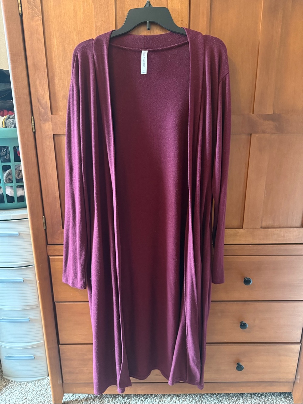 Zenana Outfitters Open Front Duster Cardigan with Pockets | Women's Plus Size 1X